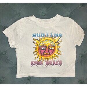 White Sublime crop top XS